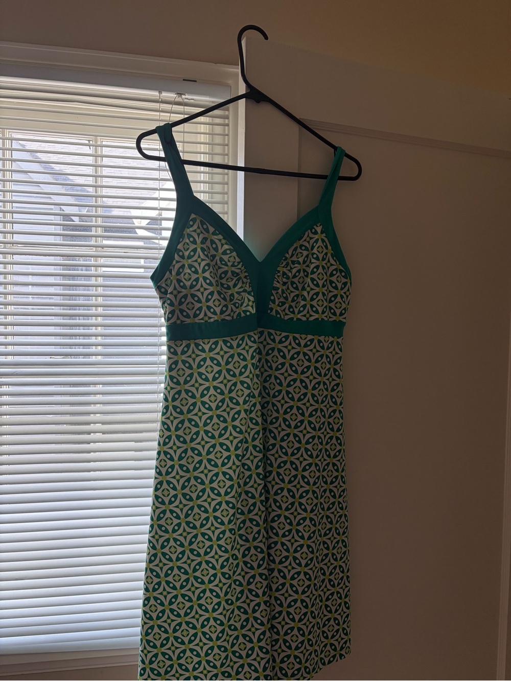 Patagonia Teal and White Patterned Sundress